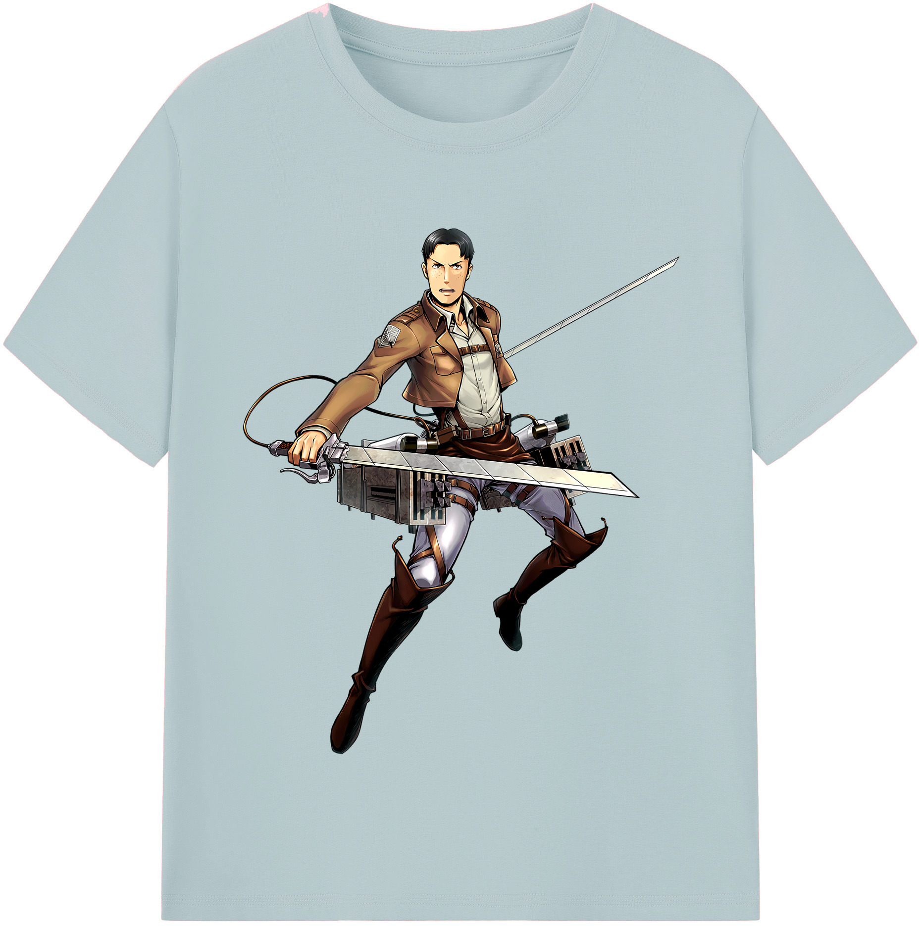 （画像用） 進撃の巨人 Attack on Titan 綿100％半袖Tシャツ（フロントプリント）